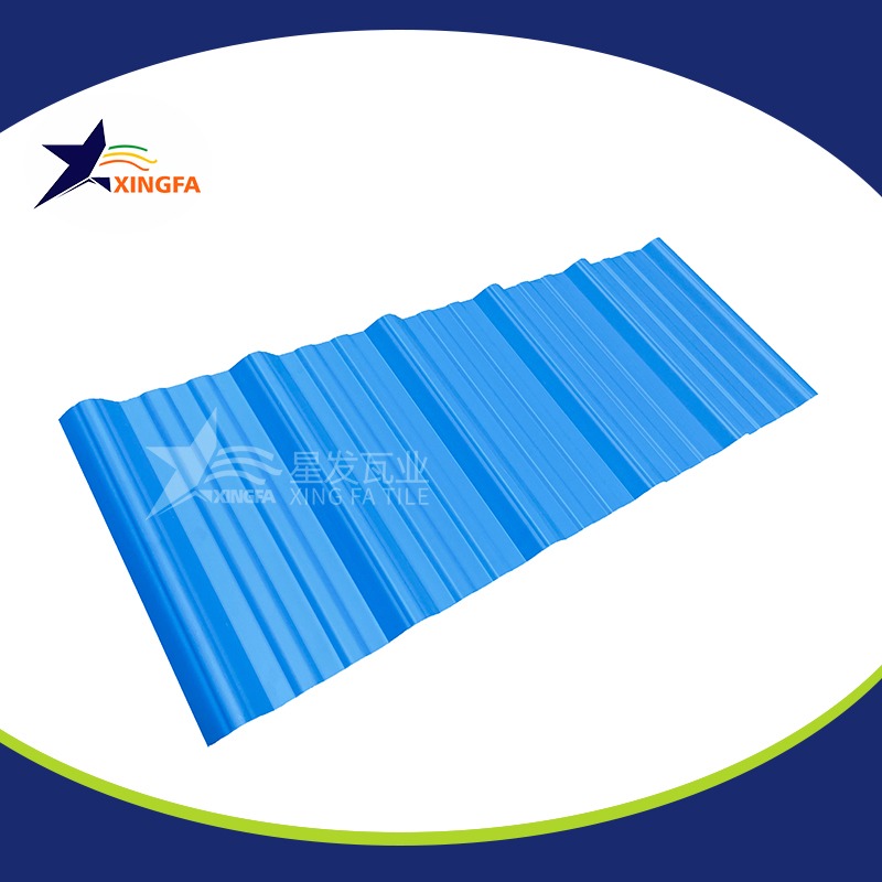 2.5mm加厚蓝色梯形pvc复合隔热瓦 适用于大型水产养殖业厂房房顶用 pvc材质塑料防火厂房瓦 PVC瓦六盘水厂家出售