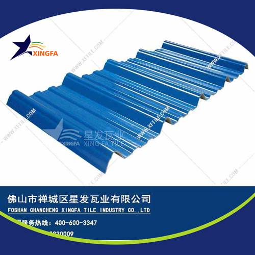 厚度3.0mm蓝色900型PVC塑胶瓦 六盘水工程钢结构厂房防腐隔热塑料瓦 pvc多层防腐瓦生产网上销售